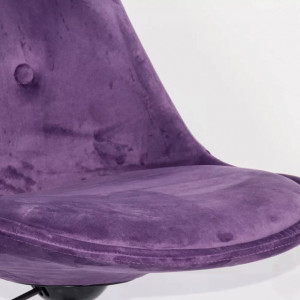 Scaun de birou design, catifea, pentru copii OFF 333 mov, gri