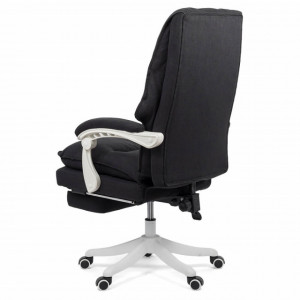 Scaun directorial textil, cu suport pt picioare, OFF 426 Negru/Gri