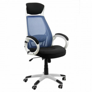 Scaun ergonomic de birou OFF 912 albastru, negru