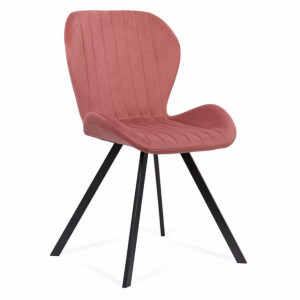 Scaun living din catifea cu cadru negru Model 248 diverse culori