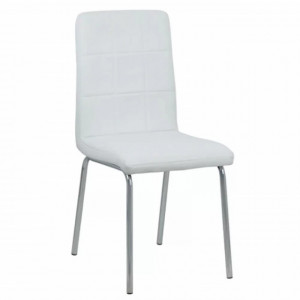 Scaun Living tapitat  BUC230 alb