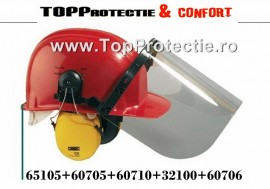 INDISPONIBIL Casca cu viziera de protectie si antifoane Earline