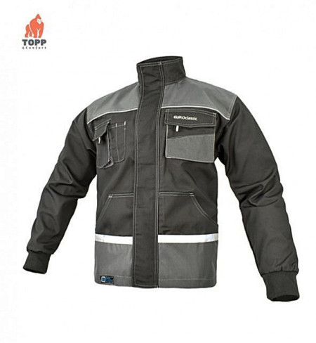 Jacheta de lucru gri contrast TopWork