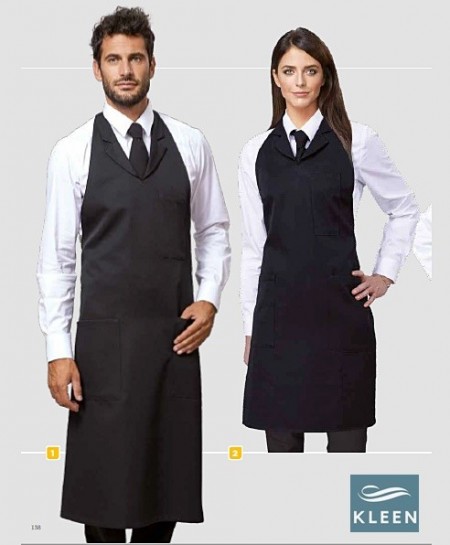 Pentru ospatari avem sort lung negru elegant
