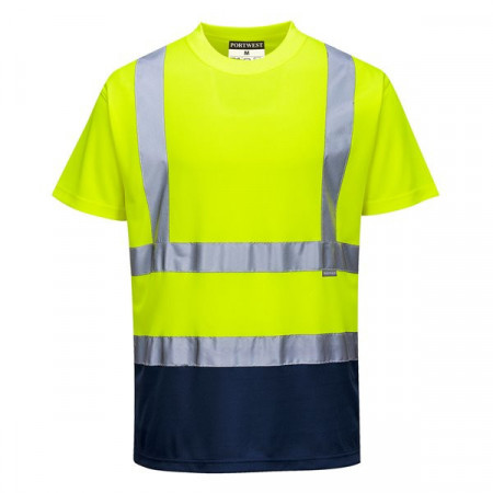 Tricou drumari fluorescent dungi reflectorizante protectie UV