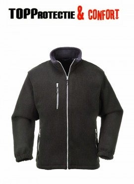 Jacheta Fleece groasa City culoare neagra