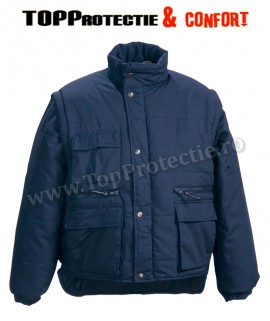 Geaca 2 in 1 cu maneci detasabile guler ridicat Polena