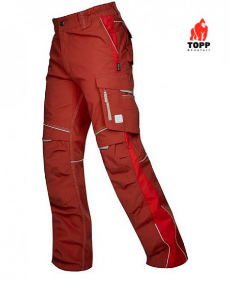 Pantaloni lucru profesional ergonomic Urban Bordo