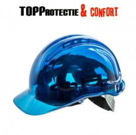 Casca de protectie carcasa transparenta cu aerisire diverse culori