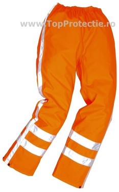 Pantaloni de ploaie cu dungi reflectorizante drumari Traffic R480