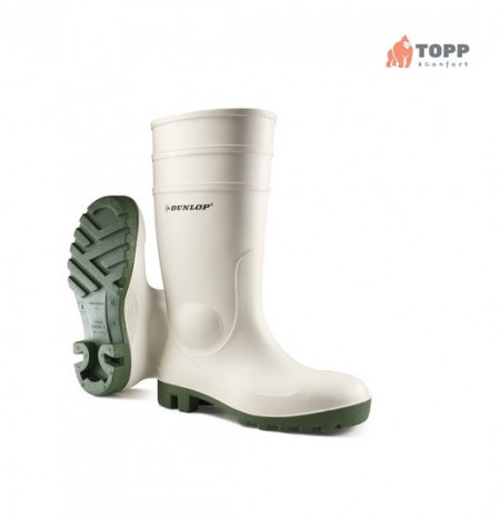 Cizma industrie Dunlop Protomastor Hygrade Alb