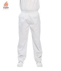 Pantaloni albi de lucru pentru morarit sau domeniul alimentar