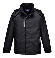 Jacheta neagra impermeabila Outdoor Hardshell