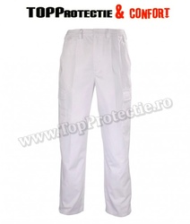 Pantaloni talie albi FACTORY, clasic,confortabili