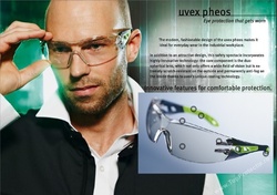 Alege setul promotional ochelari de soare si protectie Uvex safety Pheos pret redus