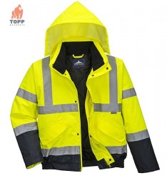 Geaca iarna reflectorizanta impermeabila model impregnat PU