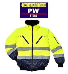 Geaca reflectorizanta 3 in 1 galben sau portocaliu fluorescent