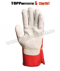 Manusi de protectie din piele spalt bovina,rezistenta,grosime 1.2mm