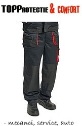 Pantaloni de lucru mecanic negru cu rosu Racer Service-Auto