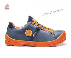 Pantofi S3 piele nappa Vintage albastru