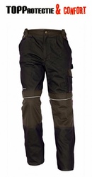 Salopeta de lucru pantaloni talie Stanmore bumbac 100% maro