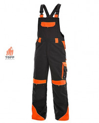 Salopeta lucru industriala contrast negru/galben