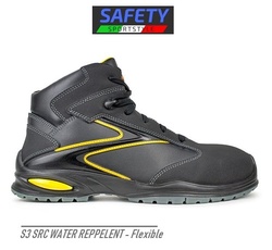 Bocanci flexibili Safety-Sport-Style negru cu galben - LICHIDARE 39