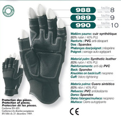 Manusi de soferi protectie cu intaritura fara capete de degete