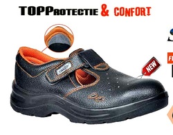 Sandale de protectie S1P, din piele de bovina, antistatica