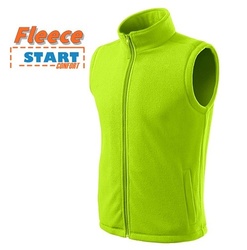 Vesta fleece toamna femei si barbati verde/galben lime