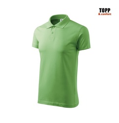 Tricou polo Verde iarba bumbac