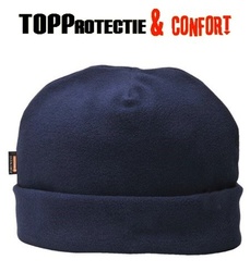 Caciula fleece iarna albastru bleumarin
