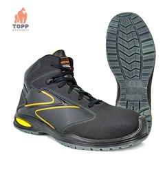 Bocanci flexibili Safety-Sport-Style negru cu galben