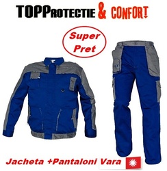 Costum salopeta lucru jacheta si pantaloni vara toamna