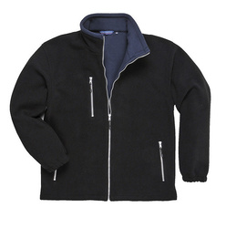 Jacheta Fleece groasa City culoare neagra