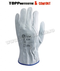 Manusi de protectie confortabile,din piele, pentru solicitare intensă