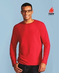 Tricou - bluza cu maneci lungi Gildan rosu