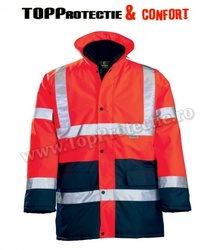 Geci de iarna, fluorescente, cu dungi reflectorizante, impermeabile