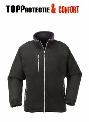 Jacheta Fleece groasa City culoare neagra