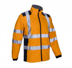 Jacheta termica softshell portocaliu fluo