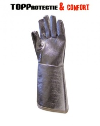 Manusi aluminizate cu fir aramidic,termorezistente si rezistente la taiere 38cm