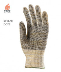 Manusi din tesatura Kevlar cu picouri PVC antiderapante