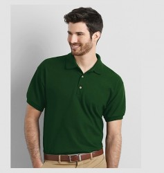 Tricou polo cu guler Gildan 3800 verde Forest green