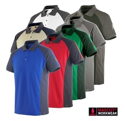 Tricou polo cu guler Rosu/negru Mascot Audi