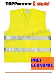 vesta reflectorizanta pret economic galben-fluorescent