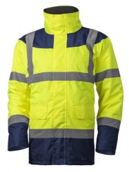 Geaca reflectorizanta iarna galbena Coverguard