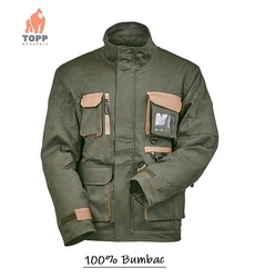 Jacheta de lucru 100% bumbac, verde vanatoresc Sniper Lichidare