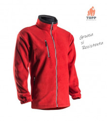 Jacheta fleece gros rezistent Angara rosu