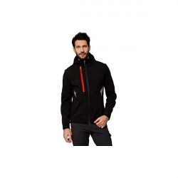 Jacheta softshell cu detalii reflectorizante