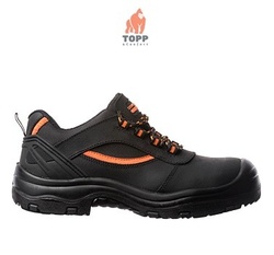 Pantofi de protectie S3 din piele integrala cu dungi portocalii Pearl